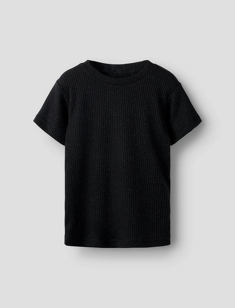 name it - NKFSISAN SS TOP - kortærmede t-shirts - black - 0