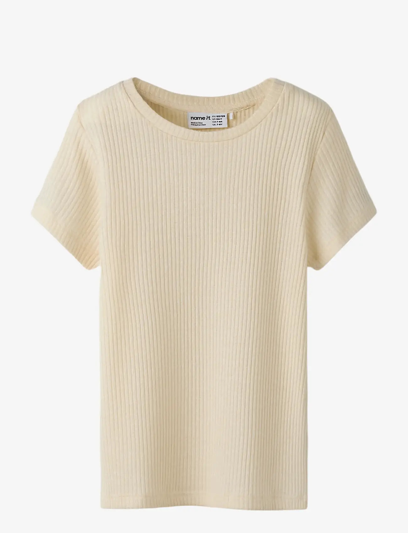 name it - NKFSISAN SS TOP - short-sleeved t-shirts - buttercream - 1