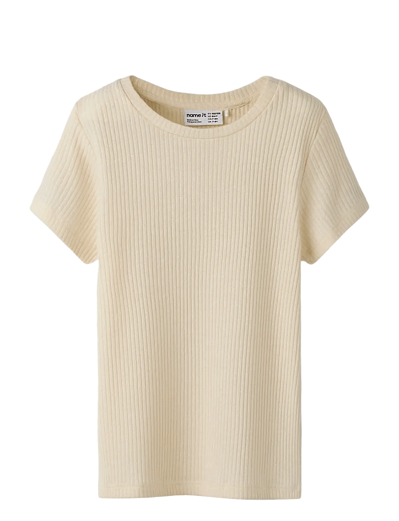 name it - NKFSISAN SS TOP - kortærmede t-shirts - buttercream - 1