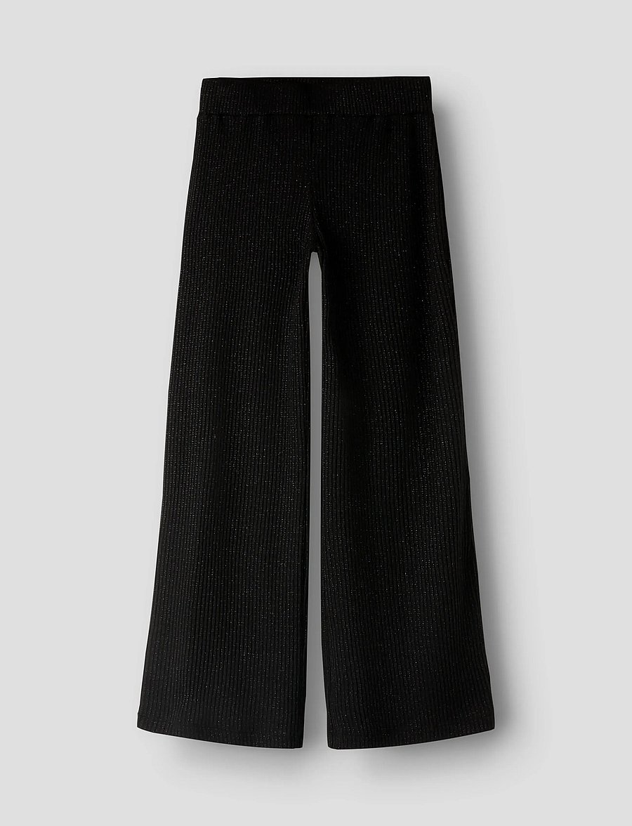 name it - NKFSISAN WIDE PANT - einkaufen nach alter von - black - 0