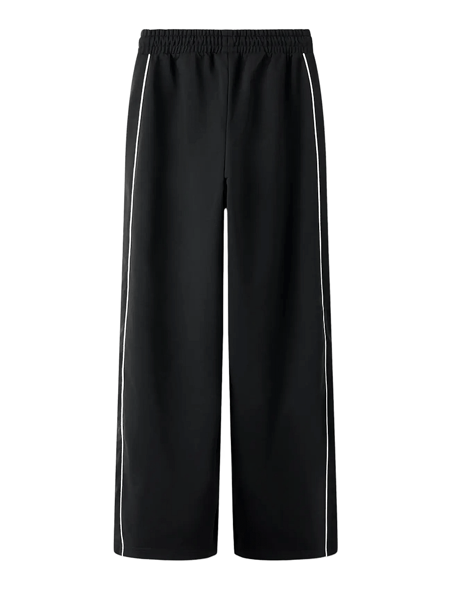 name it - NKFSISA WIDE PANT SWE UNB - jogginghosen - black - 2