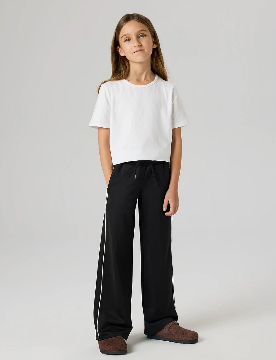 name it - NKFSISA WIDE PANT SWE UNB - jogginghosen - black - 4
