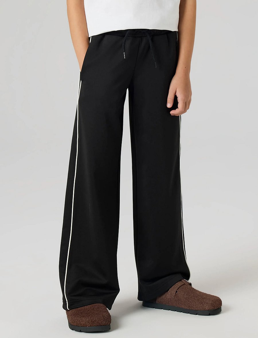 name it - NKFSISA WIDE PANT SWE UNB - jogginghosen - black - 5