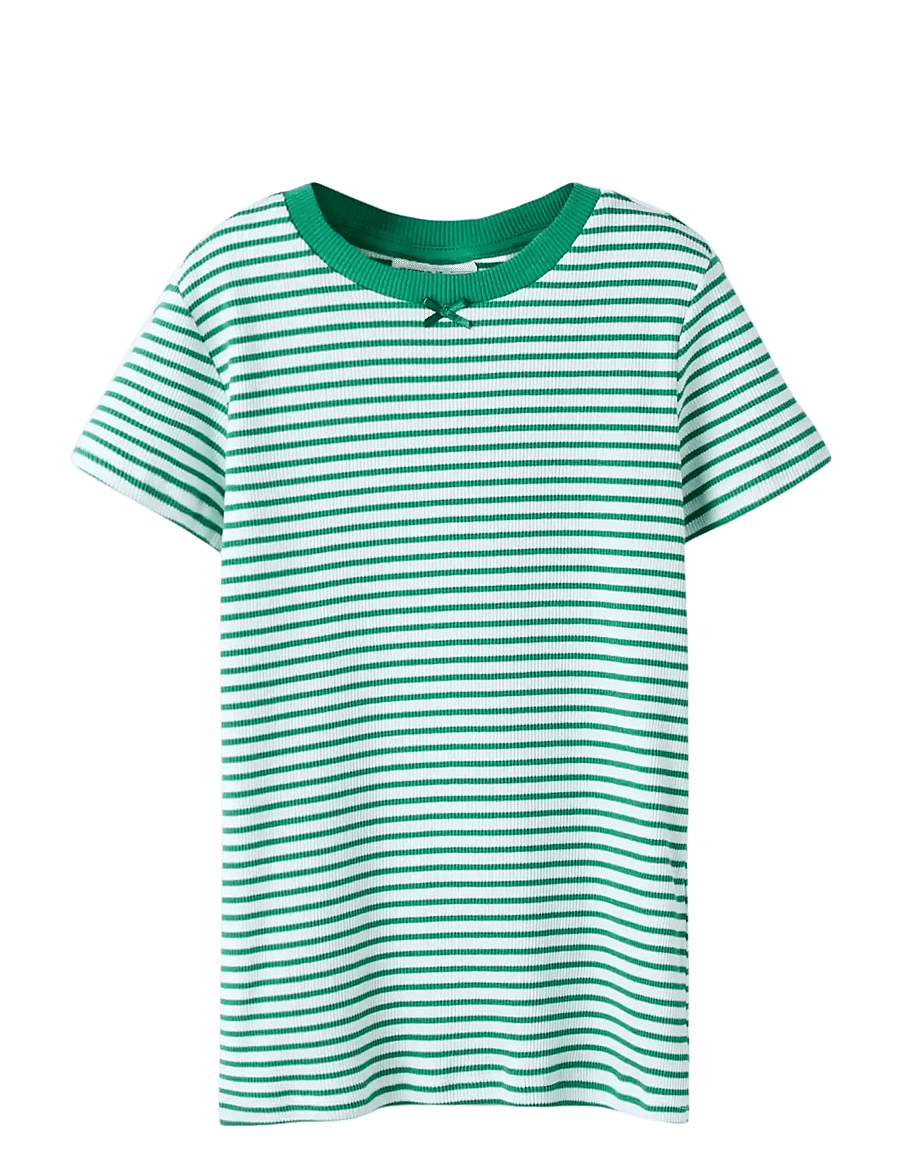 name it - NKFOFRIDA SS SLIM TOP - kortärmade t-shirts - bosphorus - 1