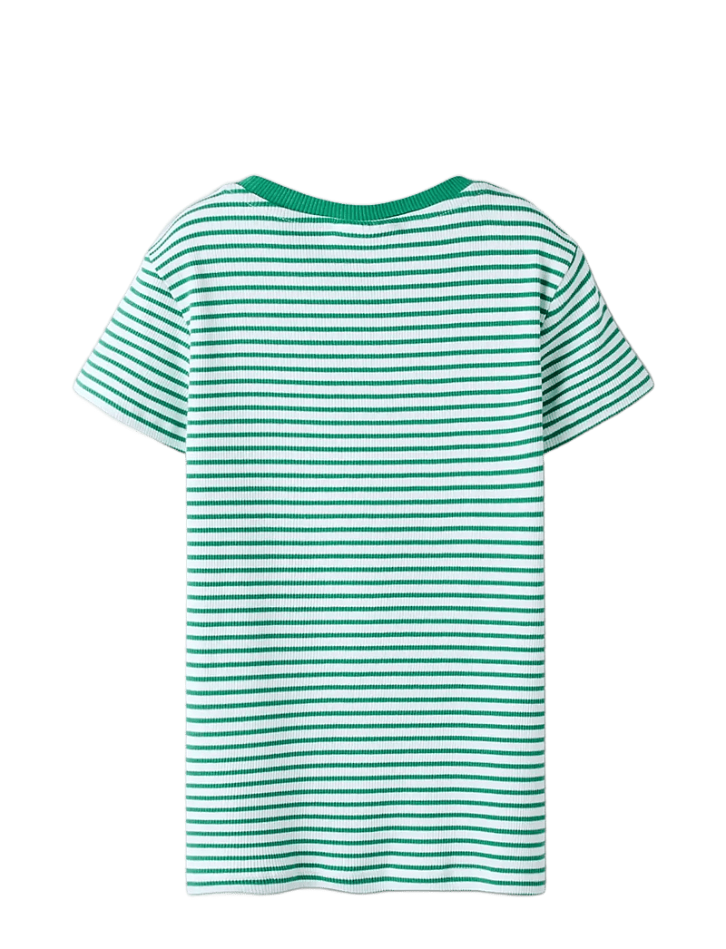 name it - NKFOFRIDA SS SLIM TOP - korte mouwen - bosphorus - 2