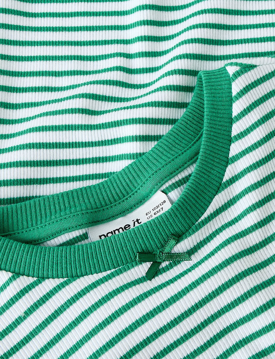 name it - NKFOFRIDA SS SLIM TOP - kortärmade t-shirts - bosphorus - 3