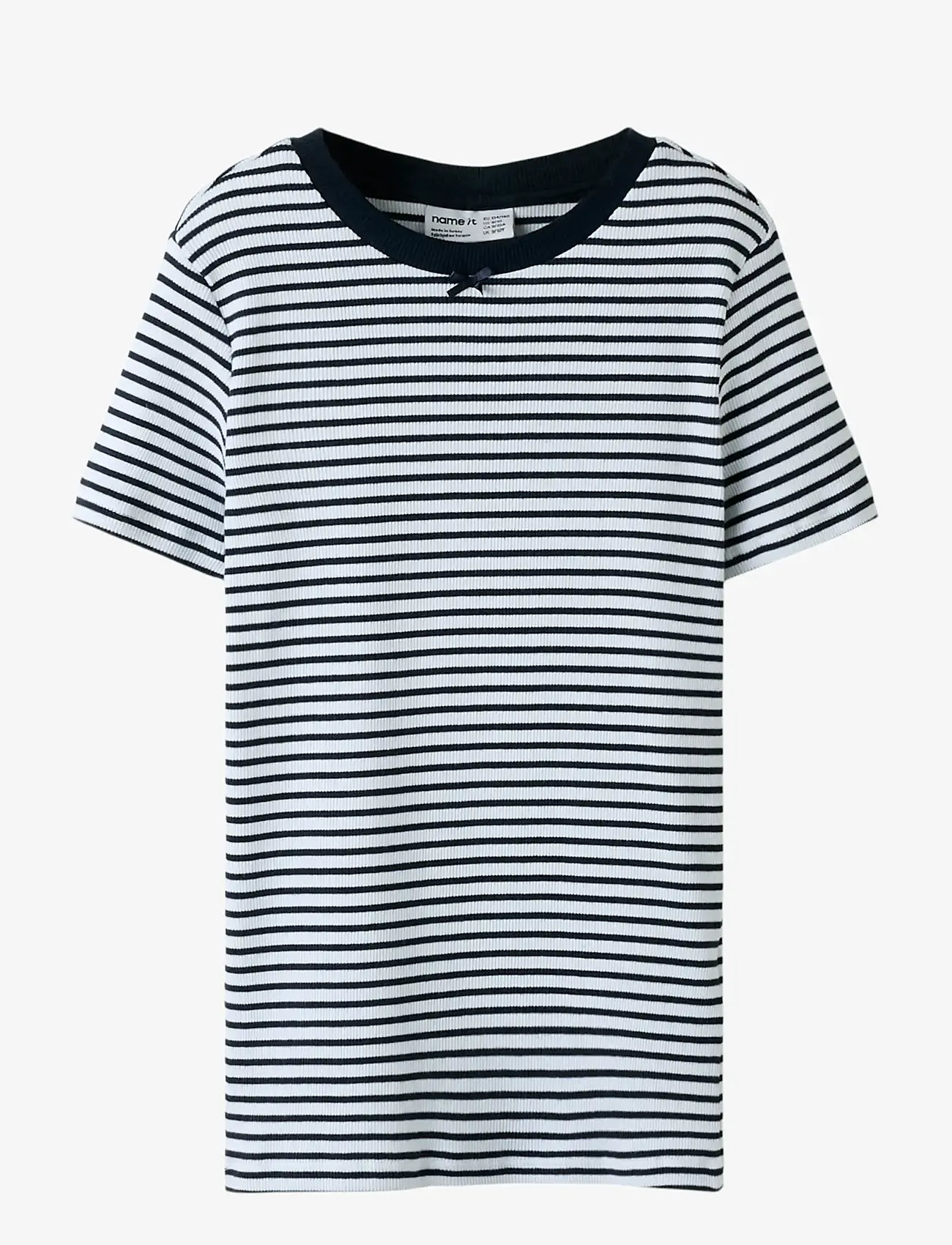 name it - NKFOFRIDA SS SLIM TOP - kortærmede t-shirts - navy blazer - 1