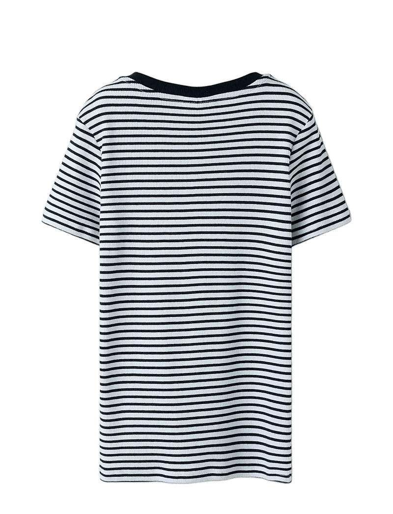 name it - NKFOFRIDA SS SLIM TOP - kortærmede t-shirts - navy blazer - 2