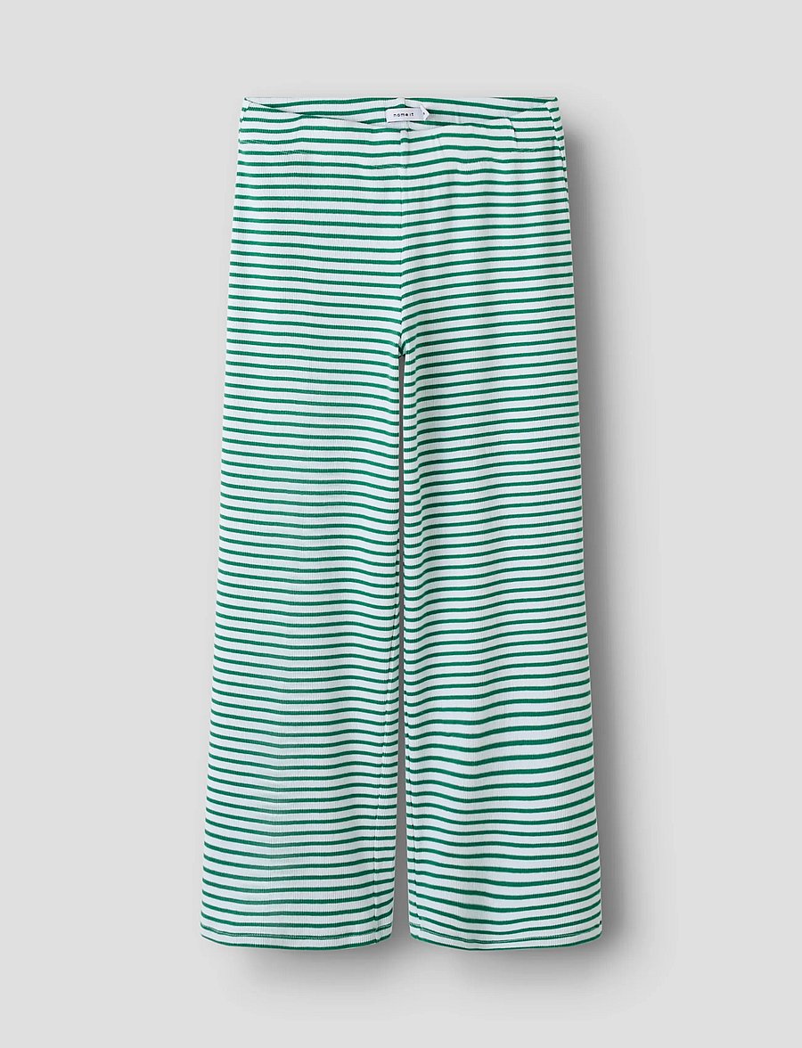 name it - NKFOFRIDA WIDE PANT - jogginghosen - bosphorus - 0