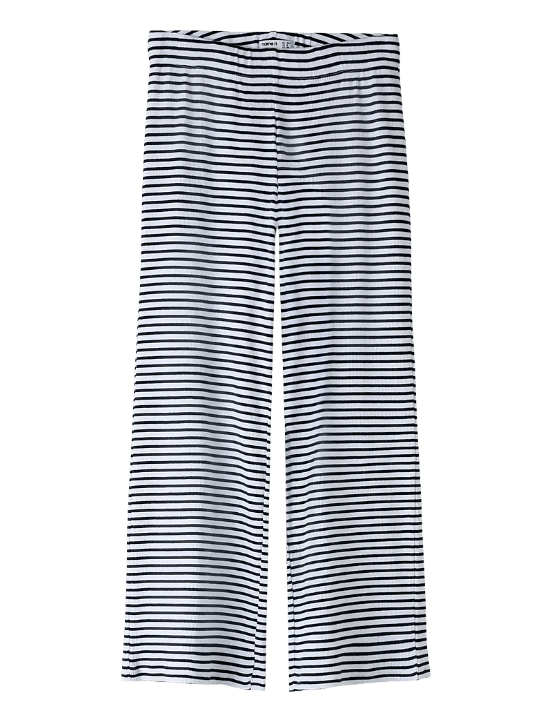 name it - NKFOFRIDA WIDE PANT - mjukisbyxor - navy blazer - 1