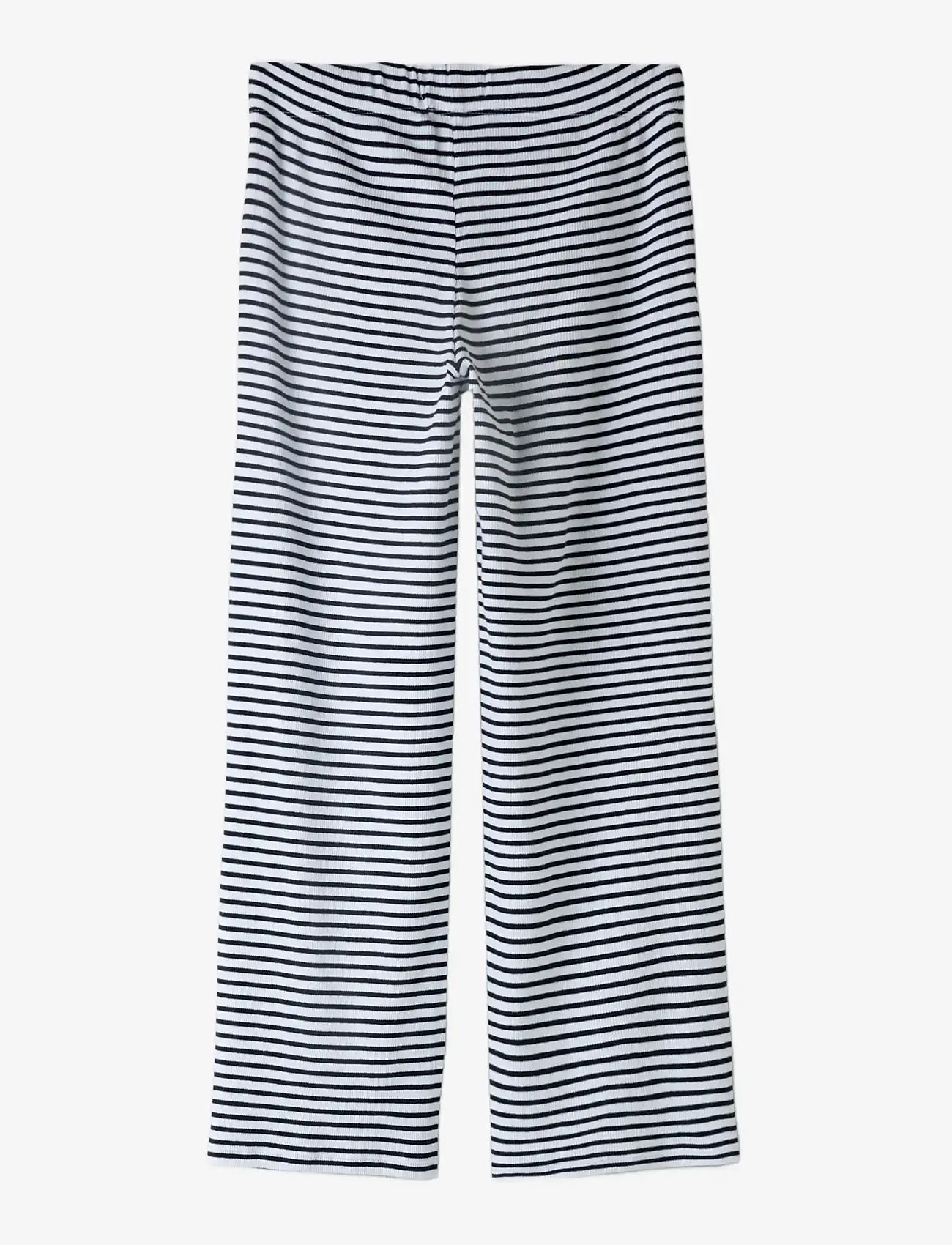 name it - NKFOFRIDA WIDE PANT - mjukisbyxor - navy blazer - 2