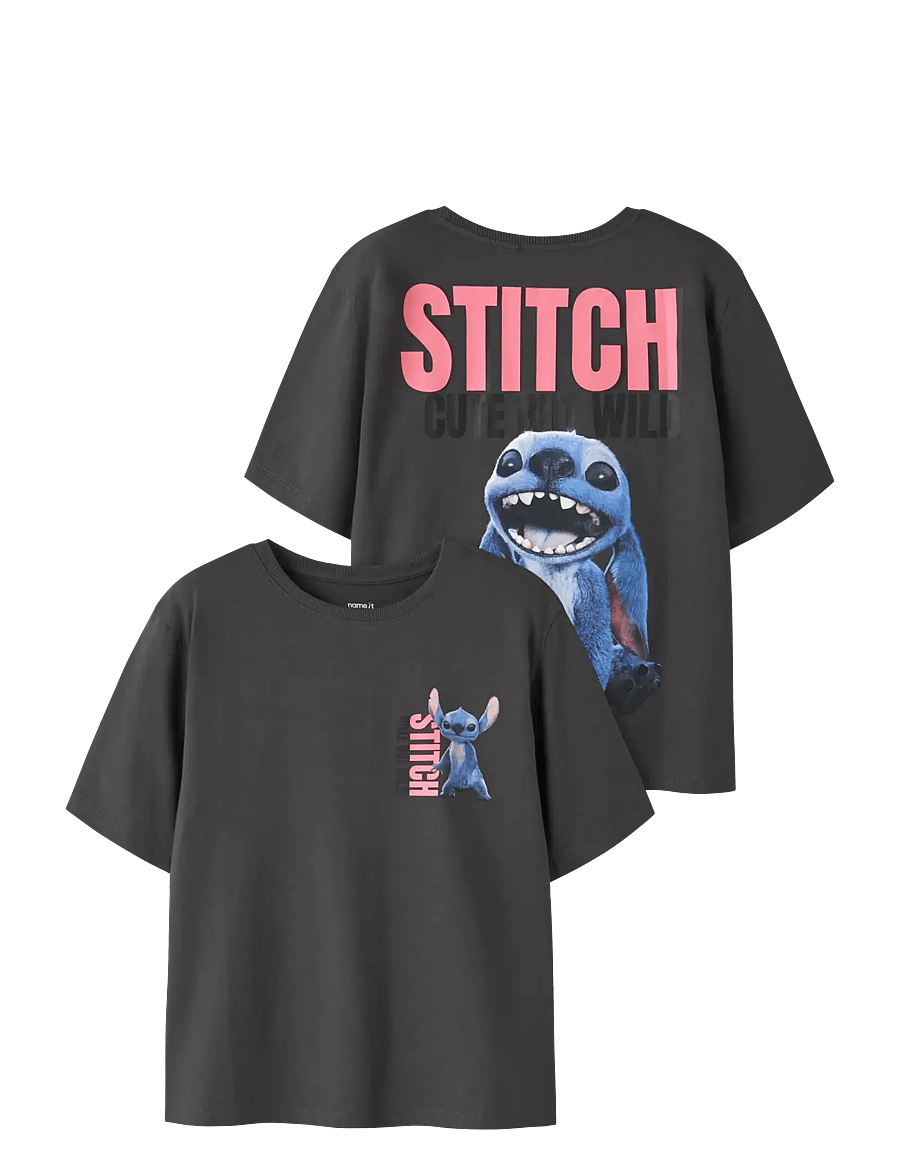 name it - NKFJYNIN STITCH SS NREG TOP BOX WDI - black oyster - 0