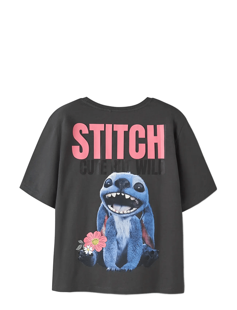 name it - NKFJYNIN STITCH SS NREG TOP BOX WDI - black oyster - 1