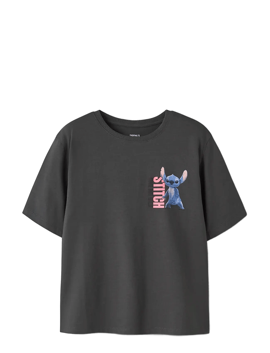 name it - NKFJYNIN STITCH SS NREG TOP BOX WDI - black oyster - 2