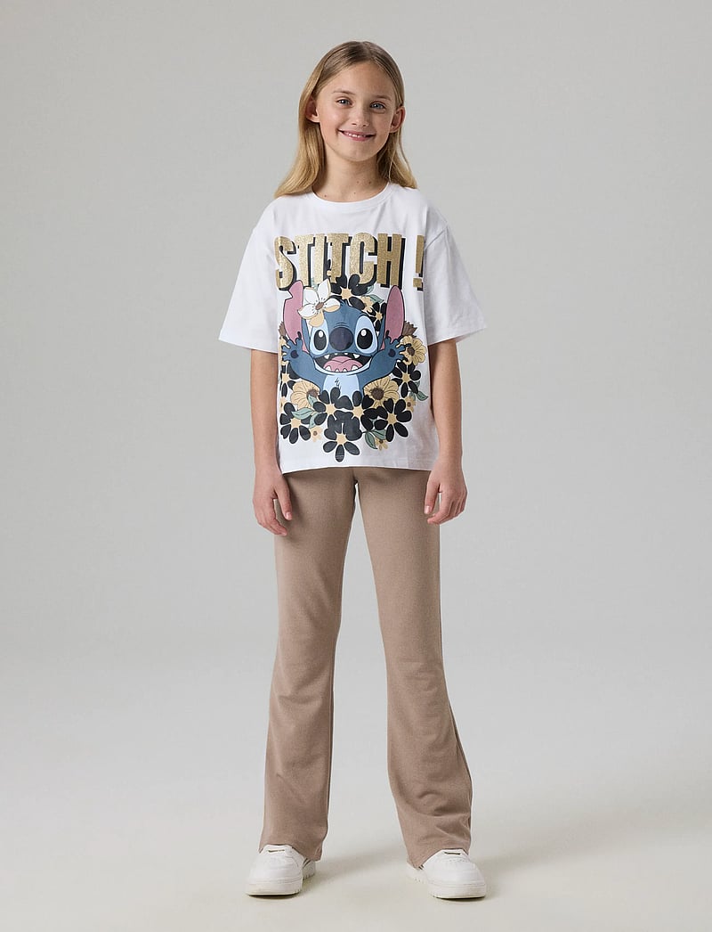 name it - NKFJYNA STITCH SS NREG TOP BOX NOOS WDI - kurzärmelige - bright white - 2