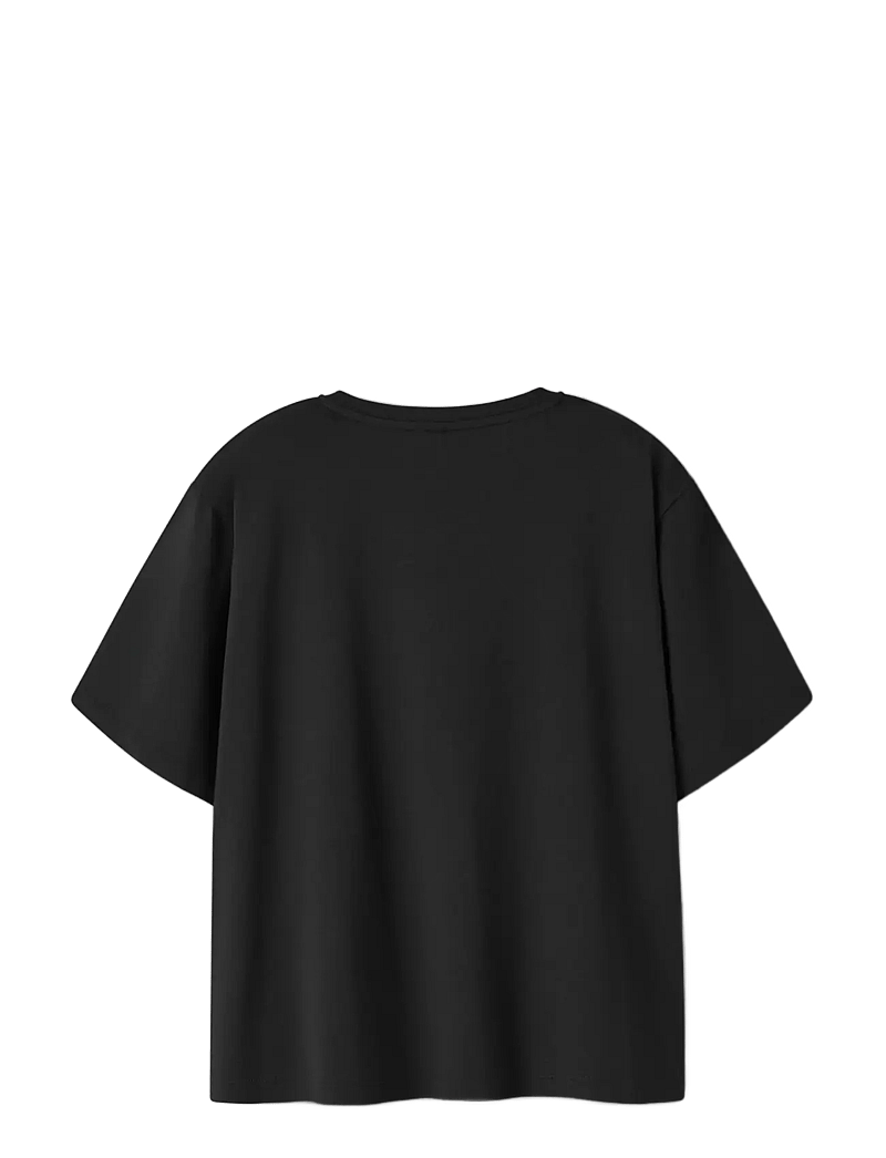 name it - NKFJYNEL HELLOK SS NREG TOP BOX NOOS SKY - kurzärmelige - black - 1