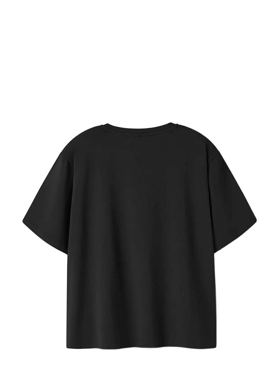 name it - NKFJYNEL HELLOK SS NREG TOP BOX NOOS SKY - kortärmade t-shirts - black - 1