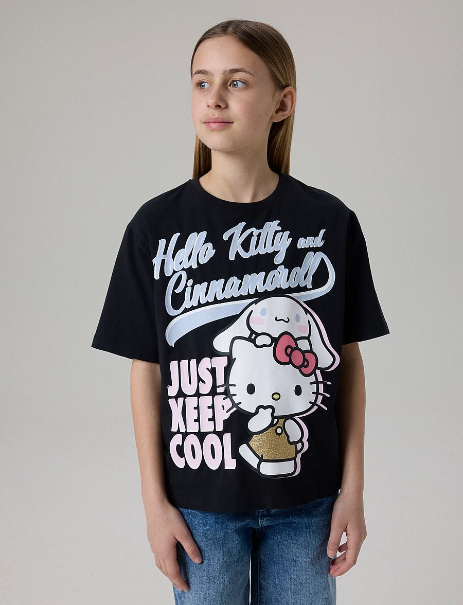 name it - NKFJYNEL HELLOK SS NREG TOP BOX NOOS SKY - kortärmade t-shirts - black - 2