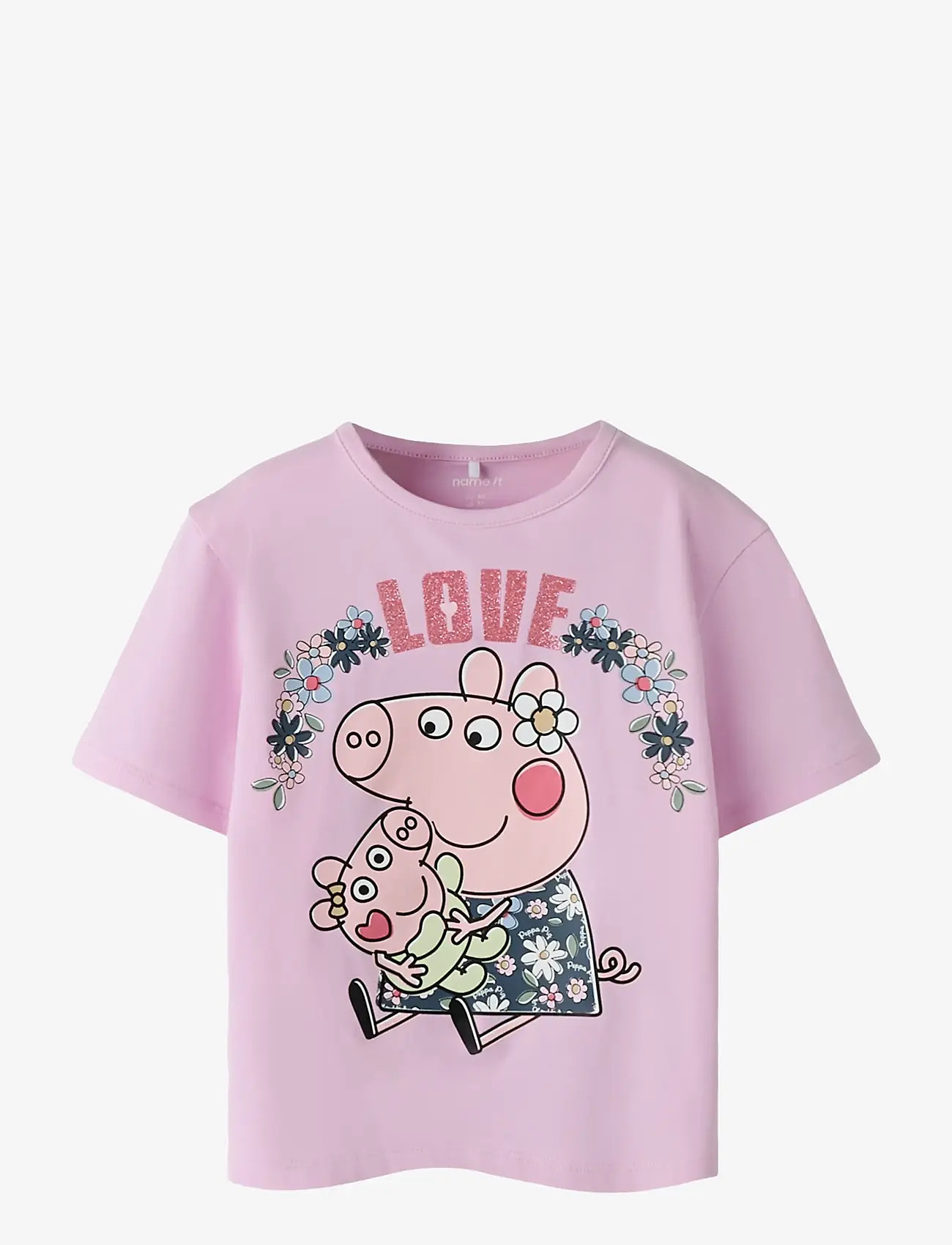 name it - NMFJUNA PEPPA SS NREG TOP BOX CPLG - kortærmede t-shirts - pirouette - 0