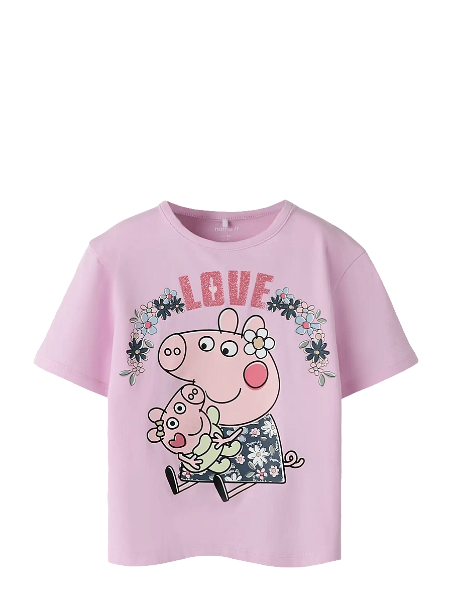 name it - NMFJUNA PEPPA SS NREG TOP BOX CPLG - kurzärmelige - pirouette - 0