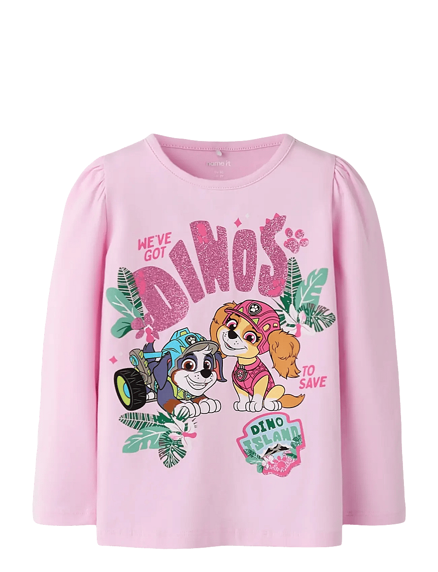 name it - NMFJETTE PAW LS TOP BOX NOOS CPLGM - pikkade varrukatega t-särgid - pirouette - 0