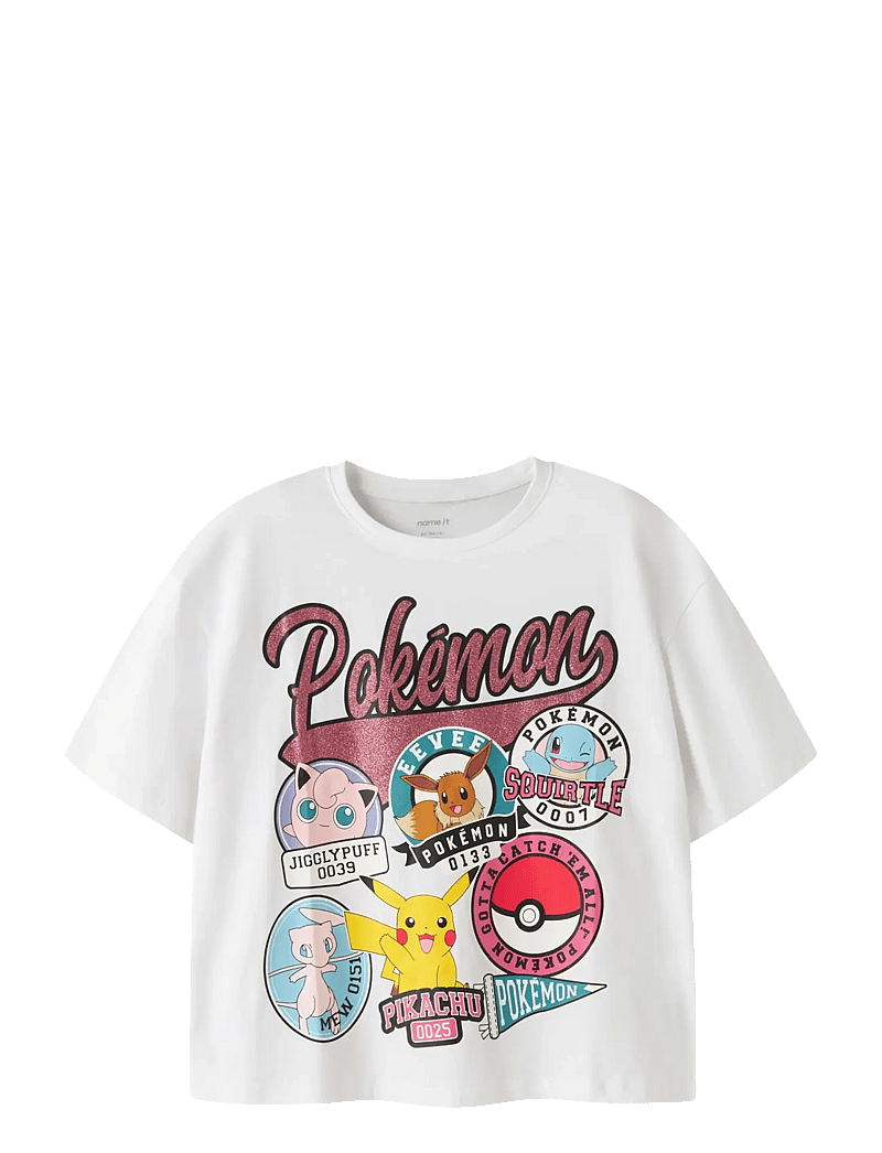 name it - NKFJYLAL POKEMON SS RLX TOP BOX NOOS SKY - t-shirts à manches courtes - bright white - 0