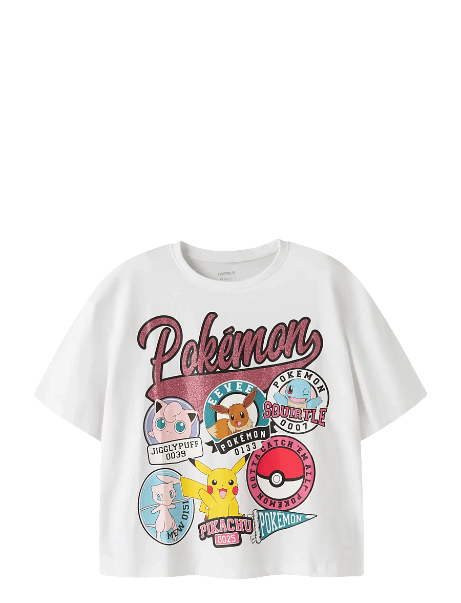 name it - NKFJYLAL POKEMON SS RLX TOP BOX NOOS SKY - kortærmede t-shirts - bright white - 0