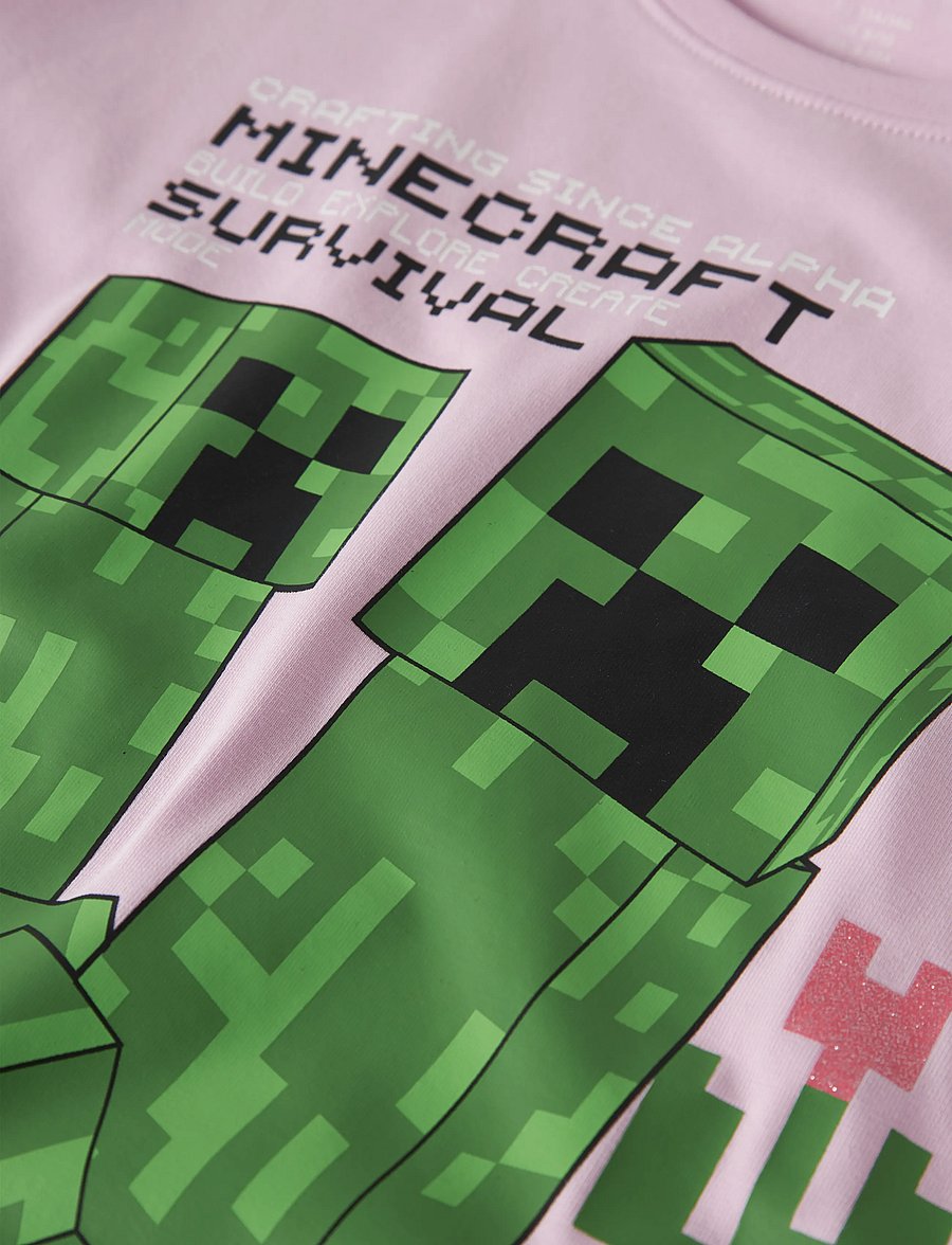 name it - NKFJYLDA MINECRAFT SS NREG TOP BOX BIO - lühikeste varrukatega t-särgid - pirouette - 3