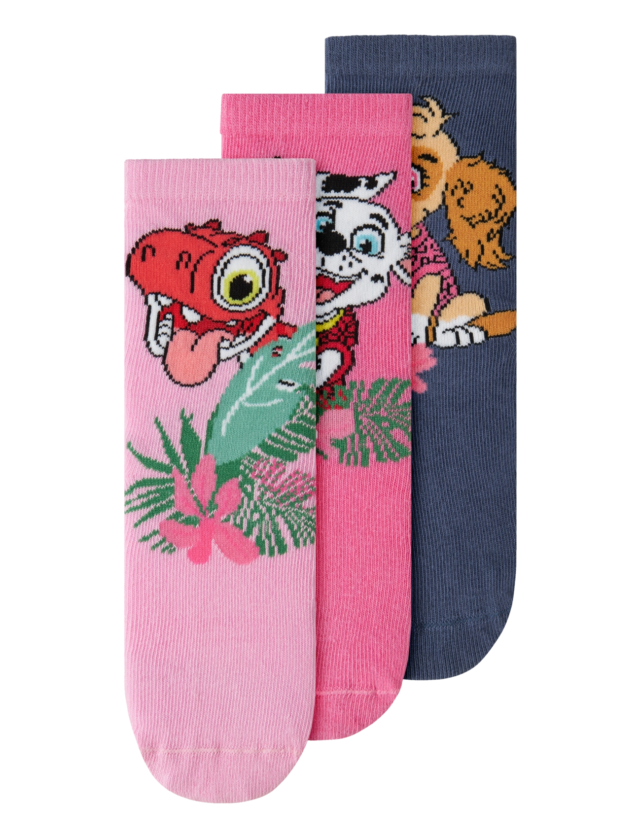 name it NMFJENTA PAW 3P SOCK CPLGM - Tøj - PIROUETTE / pink/rose