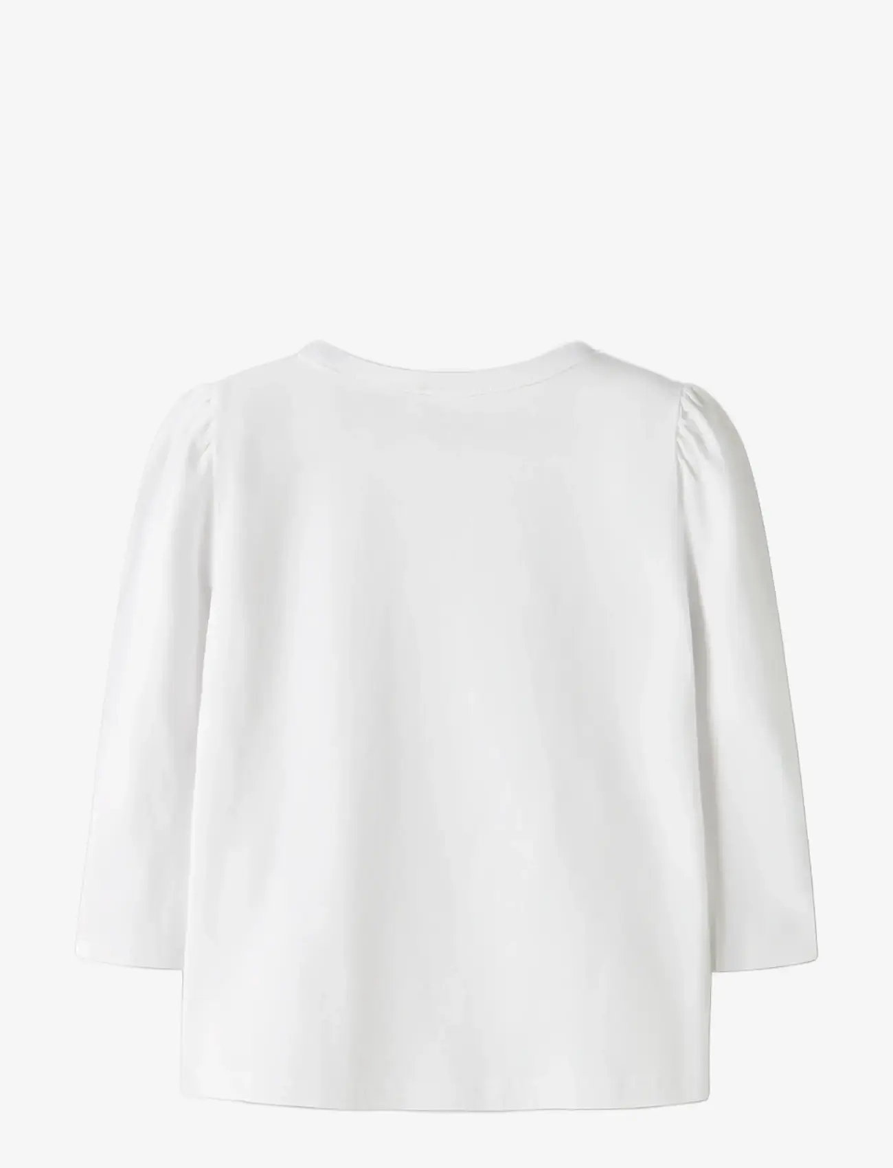 name it - NMFJINA STITCH LS TOP BOX NOOS WDI - pikkade varrukatega t-särgid - bright white - 1