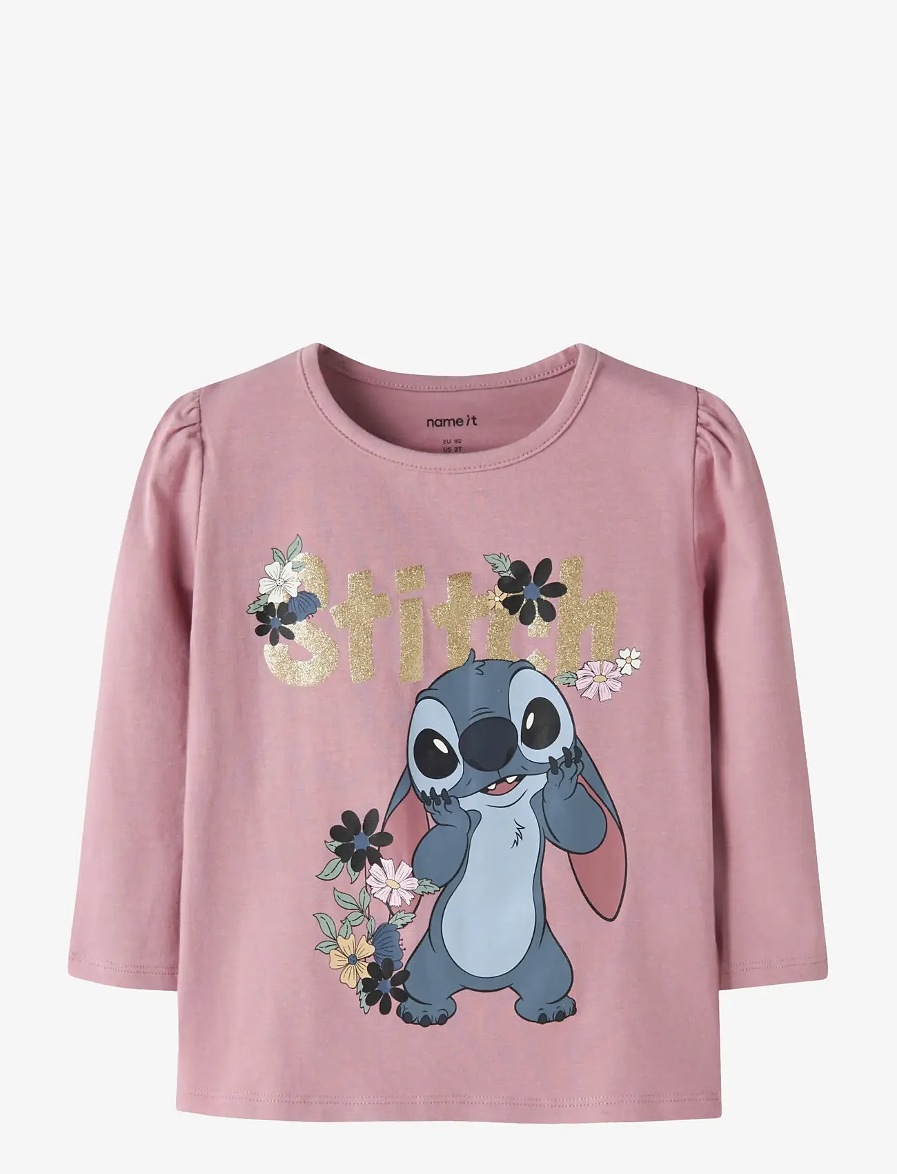 name it - NMFJINA STITCH LS TOP BOX NOOS WDI - langärmelig - lilas - 0