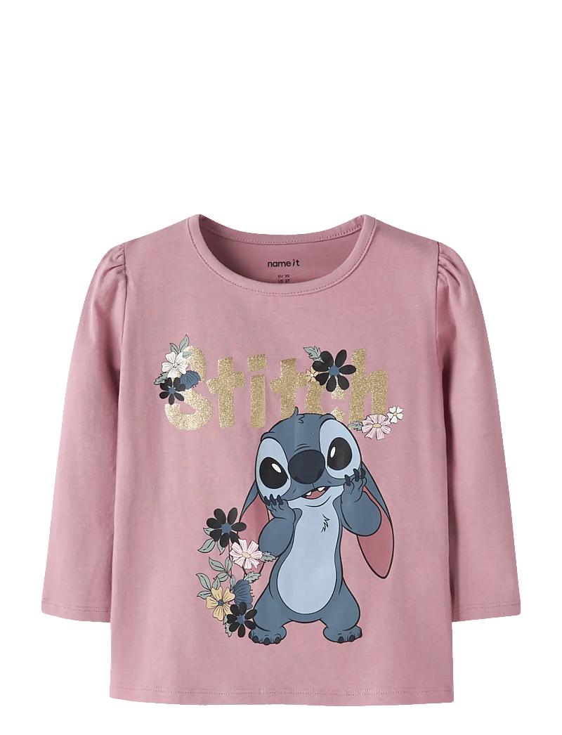 name it - NMFJINA STITCH LS TOP BOX NOOS WDI - langärmelig - lilas - 0