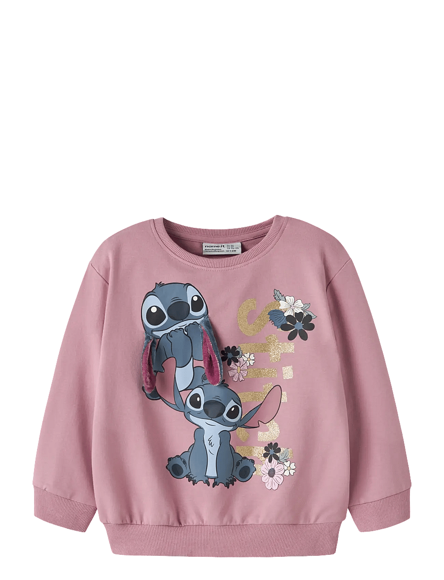 name it - NMFJINNY STITCH NREG SWEAT UNB WDI - sweatshirts - lilas - 0