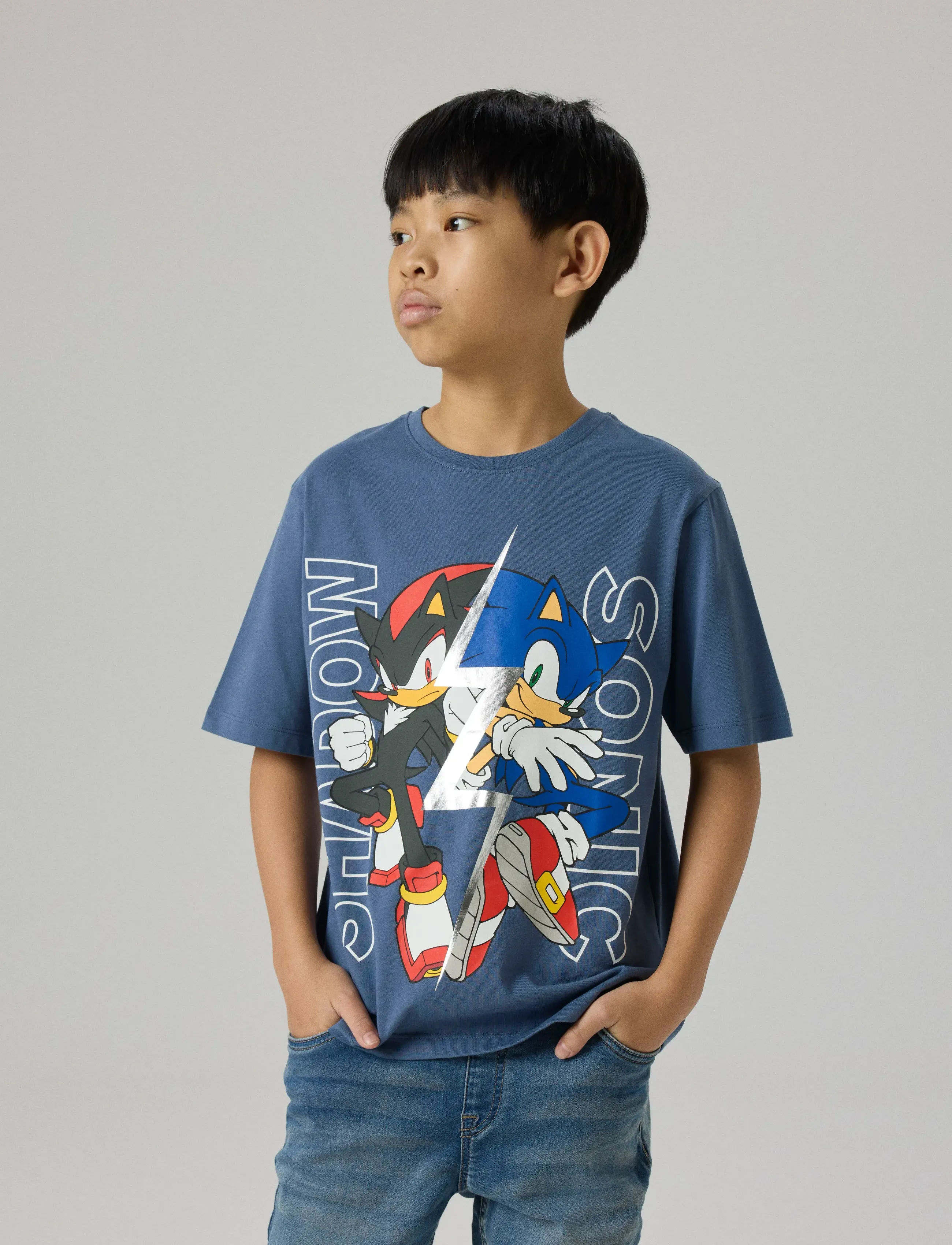 name it NKMJULLE SONIC SS NREG TOP NOOS SKY - Kortærmede T-shirts - VINTAGE INDIGO / blue