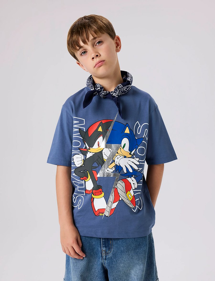 name it - NKMJULLE SONIC SS NREG TOP NOOS SKY - kortärmade t-shirts - vintage indigo - 4
