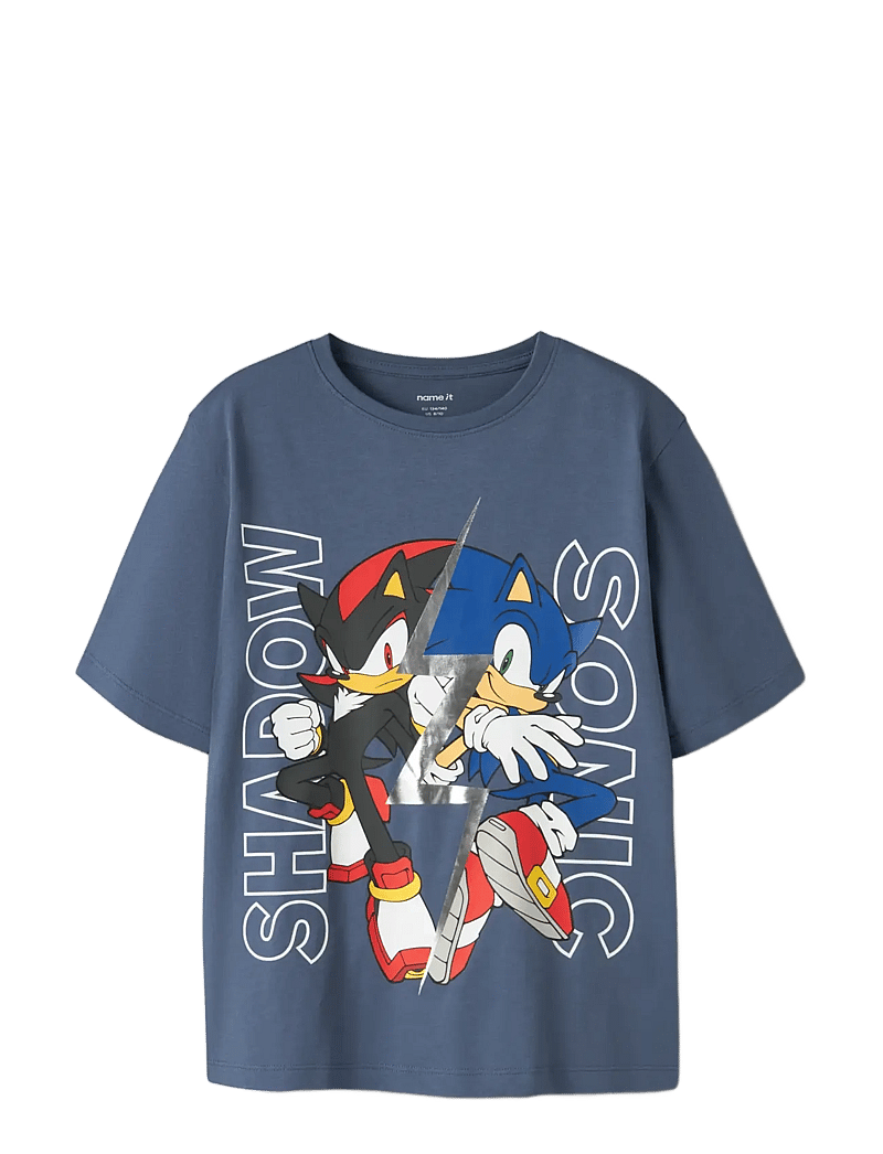 name it - NKMJULLE SONIC SS NREG TOP NOOS SKY - kortærmede t-shirts - vintage indigo - 3