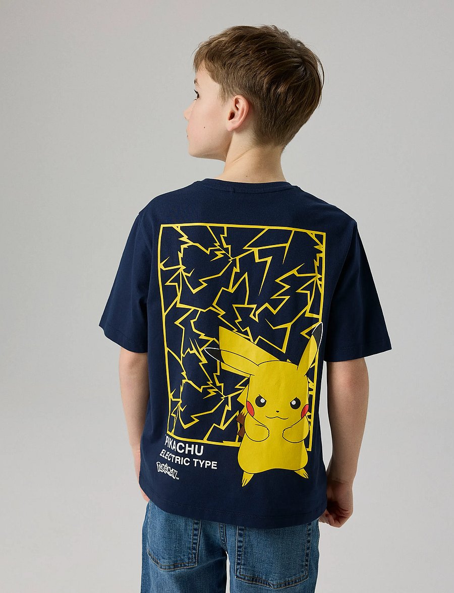 name it - NKMJYK POKEMON SS NREG TOP BOX NOOS SKY - kortærmede t-shirts - navy blazer - 0
