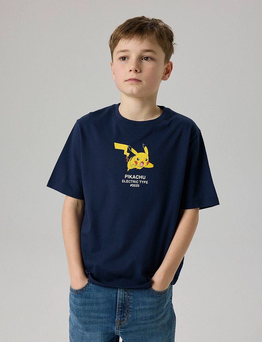 name it - NKMJYK POKEMON SS NREG TOP BOX NOOS SKY - kortærmede t-shirts - navy blazer - 3