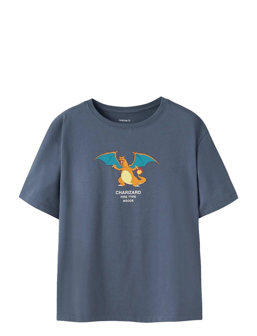 name it - NKMJYK POKEMON SS NREG TOP BOX NOOS SKY - kortærmede t-shirts - vintage indigo - 1