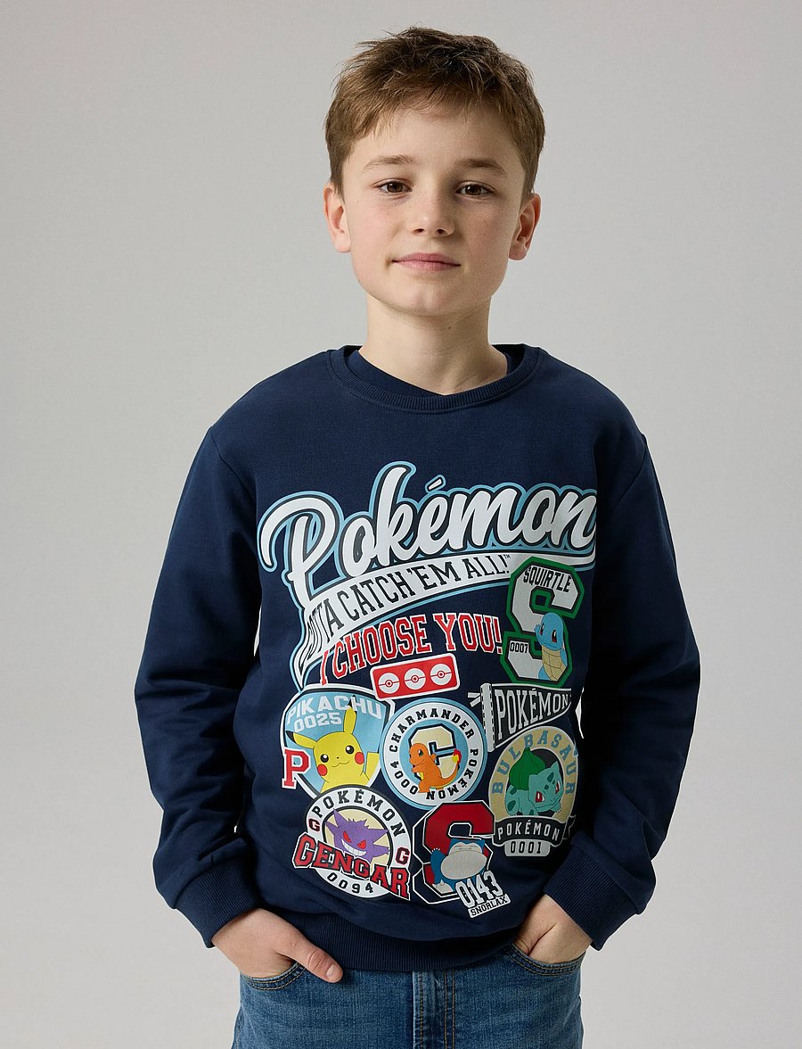 name it - NKMJIM POKEMON NREG SWE WH BRU NOOS SKY - kapuzenpullover - navy blazer - 3