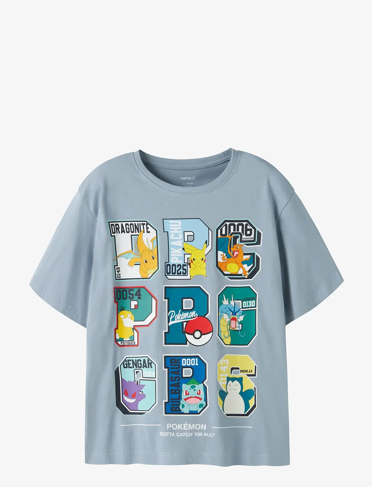 name it - NKMJULIO POKEMON SS NREG TOP NOOS SKY - marškinėliai trumpomis rankovėmis - ashley blue - 0