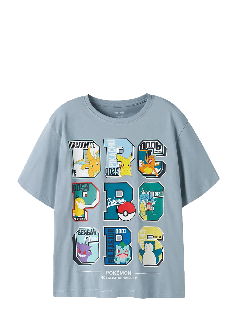 name it - NKMJULIO POKEMON SS NREG TOP NOOS SKY - marškinėliai trumpomis rankovėmis - ashley blue - 0