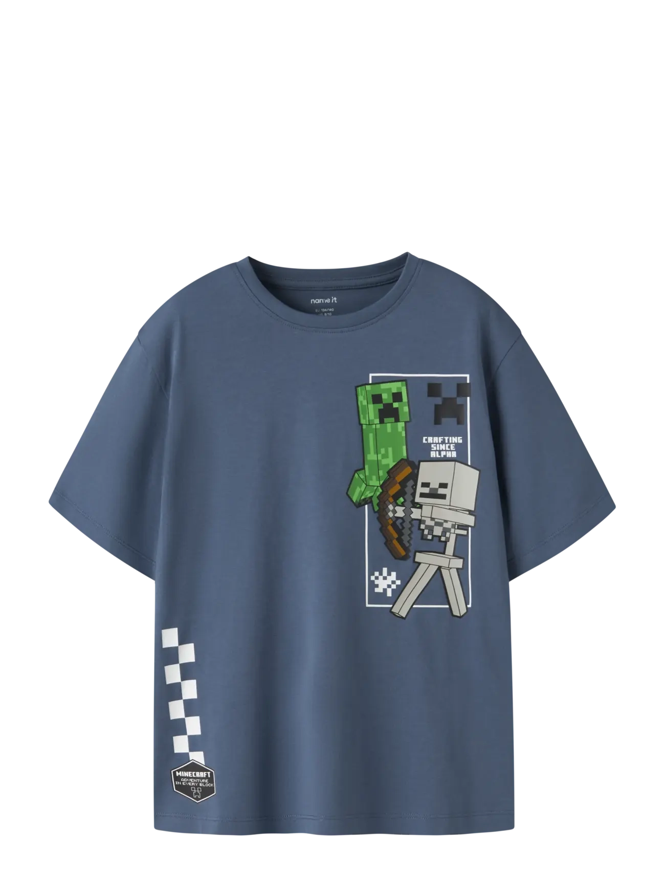 NAME IT Nkmjun Minecraft Ss Nreg Topbox Noos Bio Blau - 116 - Kinder