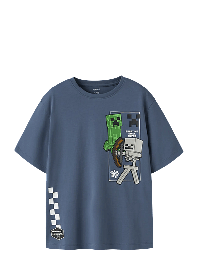 name it NKMJUN MINECRAFT SS NREG TOPBOX NOOS BIO - Oberteile & T-Shirts - VINTAGE INDIGO / blue