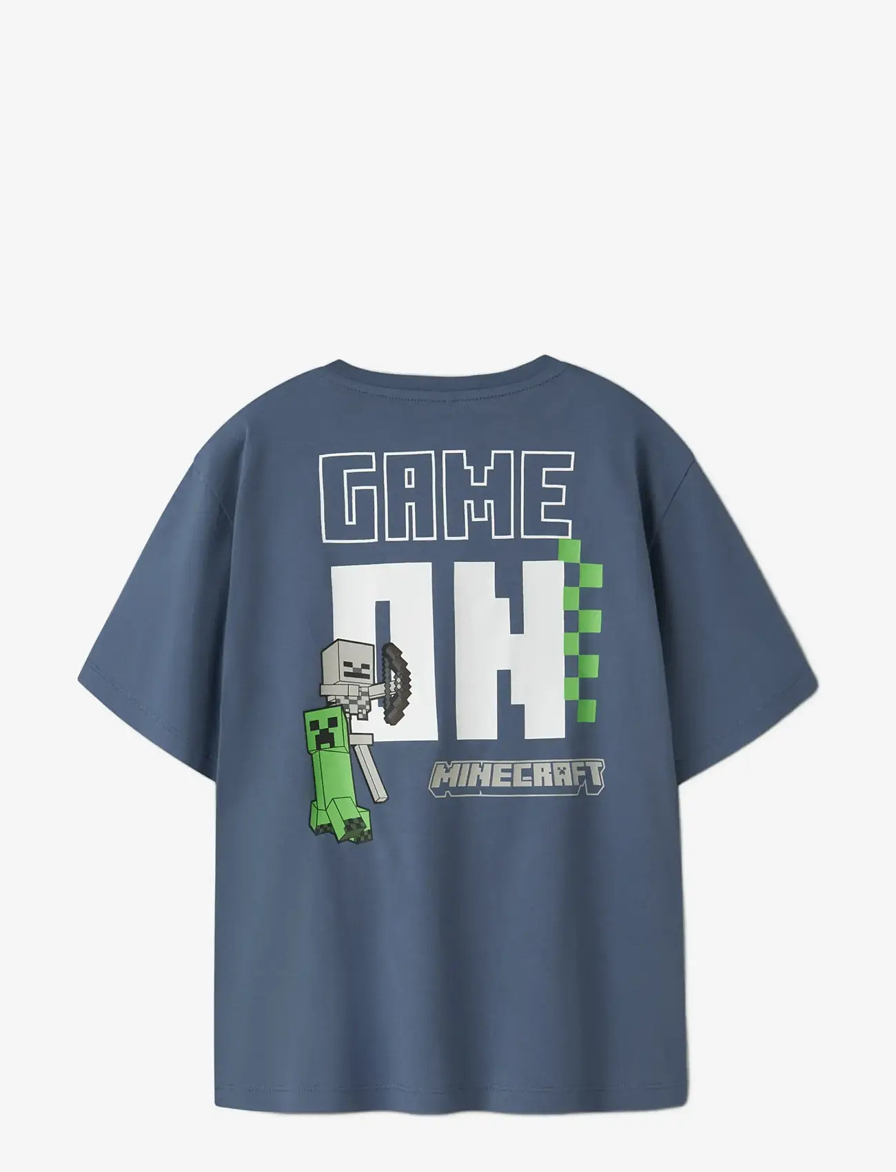 name it - NKMJUN MINECRAFT SS NREG TOPBOX NOOS BIO - kurzärmelige - vintage indigo - 2