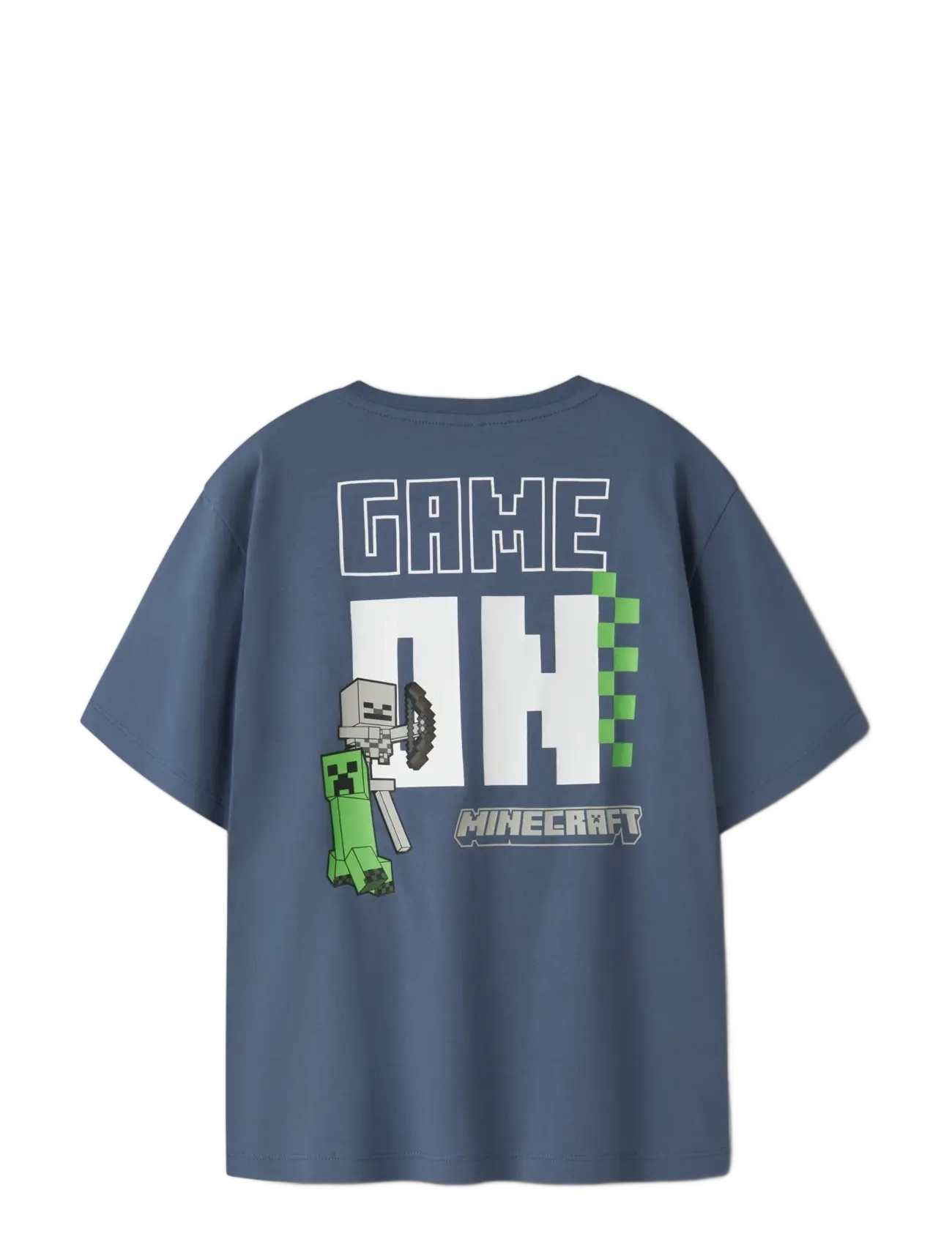 name it - NKMJUN MINECRAFT SS NREG TOPBOX NOOS BIO - kurzärmelige - vintage indigo - 2