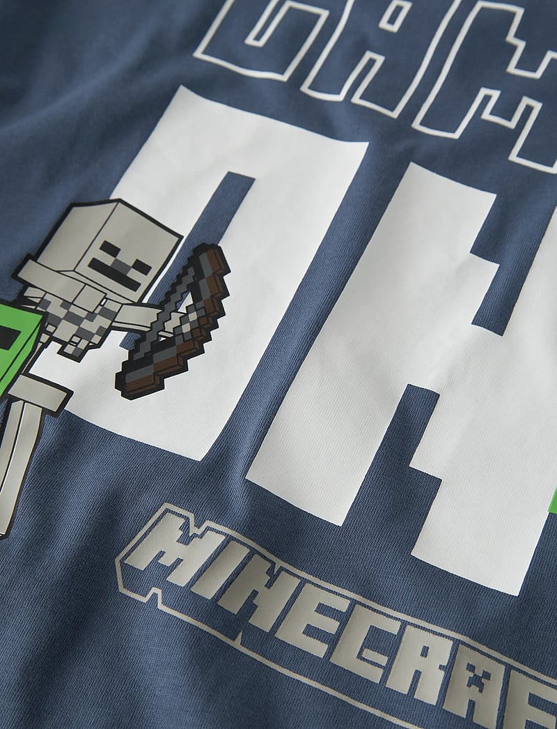 name it - NKMJUN MINECRAFT SS NREG TOPBOX NOOS BIO - kurzärmelige - vintage indigo - 4