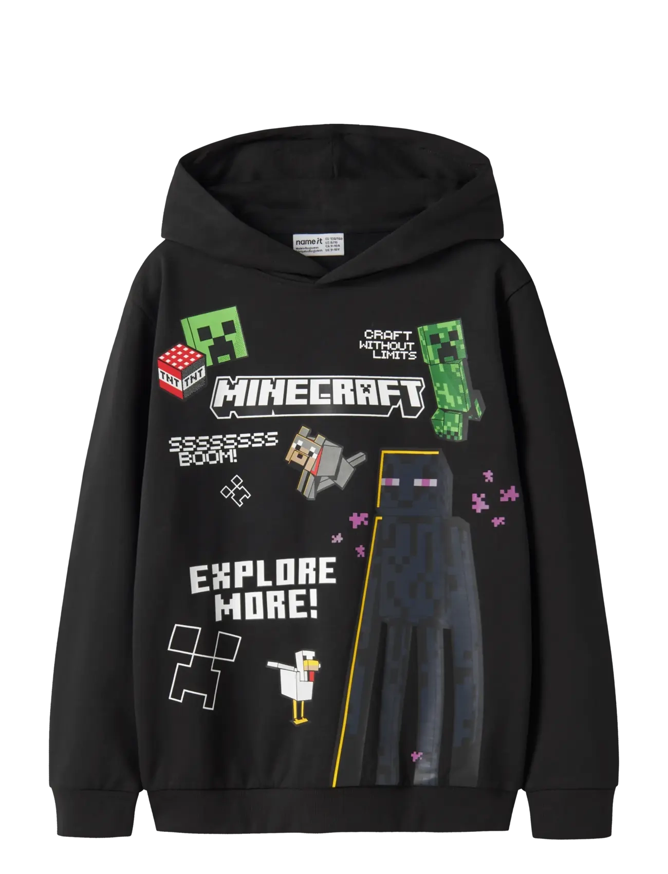 NAME IT Nkmju Minecraft Nreg Swe Wh Noos Bru Bfu Schwarz - 116 - Kinder