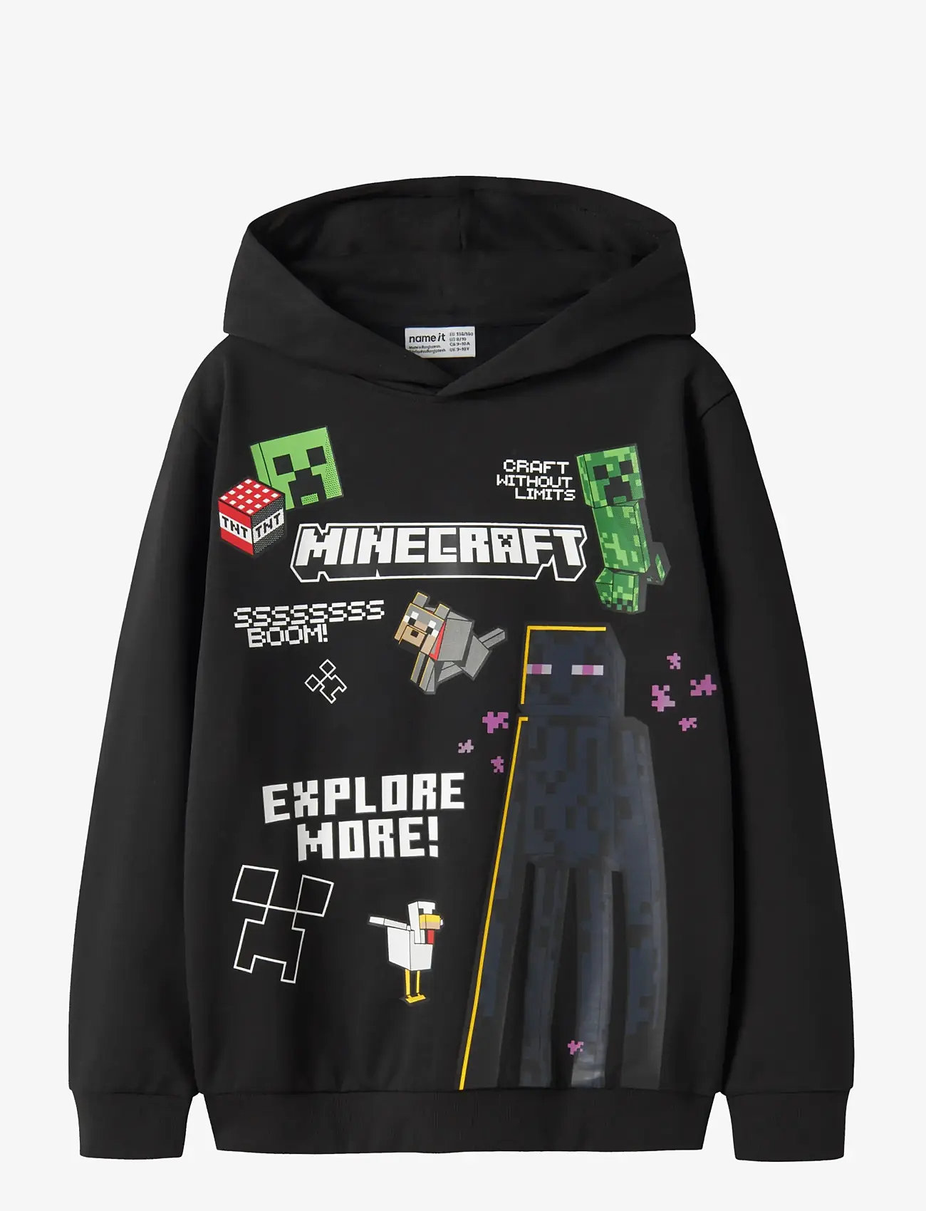 name it - NKMJU MINECRAFT NREG SWE WH NOOS BRU BFU - džemperiai su gobtuvu - black - 0