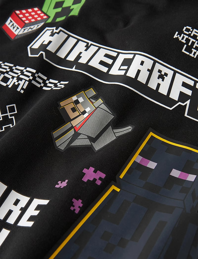 name it - NKMJU MINECRAFT NREG SWE WH NOOS BRU BFU - džemperiai su gobtuvu - black - 3
